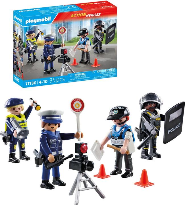 Produktbild Playmobil Figurenset Polizei (71730, Playmobil Action Heroes)