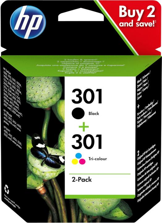 Actual product image HP 301 2-pack (M, FC, C, Y)