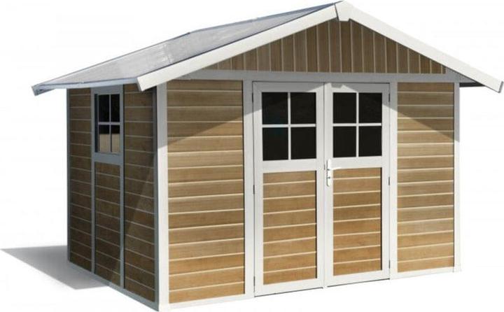 Grosfillex Garden shed Deco H7.5 Sherwood 315 x 239 cm wood look