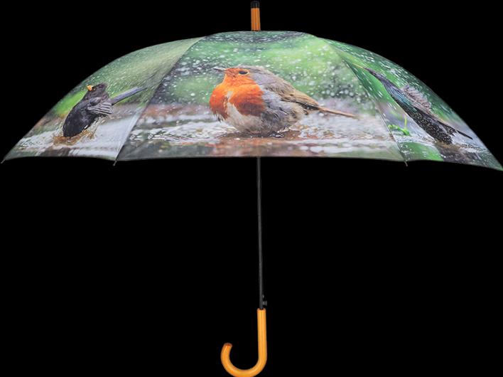 Produktbild Esschert Design Regenschirm badende Vögel