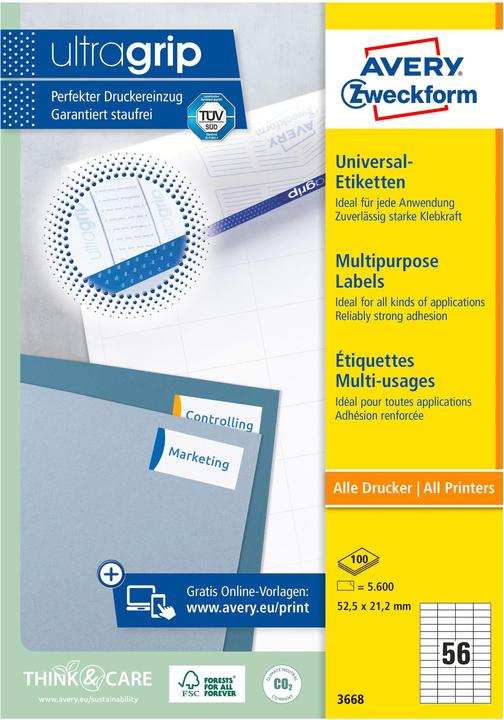 Produktbild Avery Universal-Etiketten