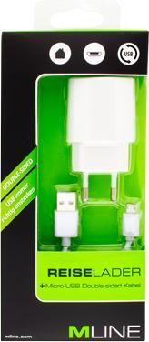 Actual product image M line Mline travel charger Micro USB white HMICROUSB3501WHDS
