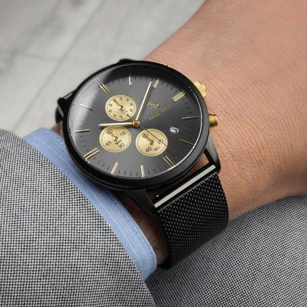 Immagine prodotto Paul Rich Cronografo a maglia Zenith (Orologio da polso analogico, 42 mm)