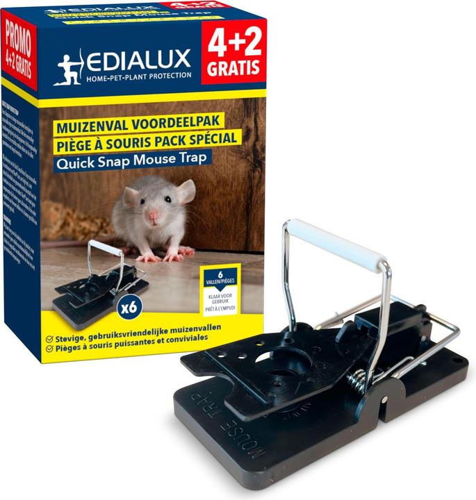 Produktbild Edialux Quicksnap Mausefalle, Promopack 4+2 St?ck