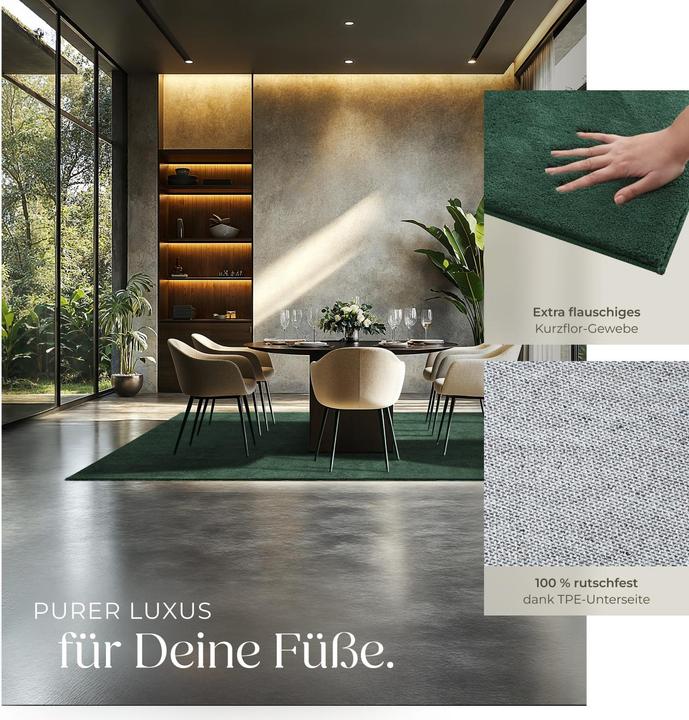 Actual product image tectake Short pile carpet Soft Zone (160 x 230 cm)