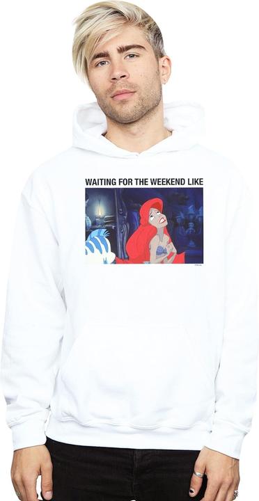 Actual product image Disney Mens The Little Mermaid Waiting For The Weekend Hoodie (XXL)