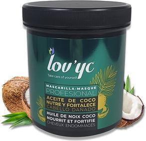 Image du produit Lov'yc Masque capillaire professionnel à l'huile de coco pour nourrir et réparer les cheveux abîmés 23.7 (700 ml)