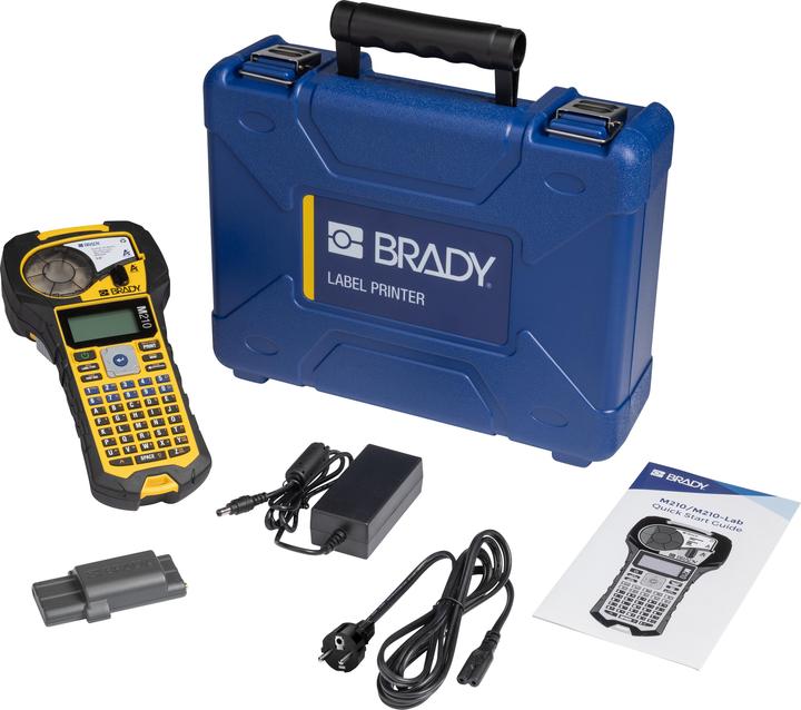 Produktbild Brady M210-KIT EU, Mobiles Beschriftungsgerät, Endlos- und Etikettendruck, ABC-Tastatur, max. Breite 19