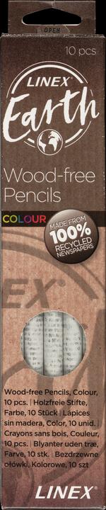 Produktbild Linex Bleistift Earth 2B 10 Stück (Mehrfarbig, 10 x)