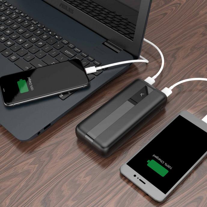Image du produit KSIX Power Bank (20000 mAh, 20 W, 74 Wh)