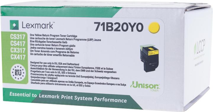 Actual product image Lexmark 71b20y0 (Y)