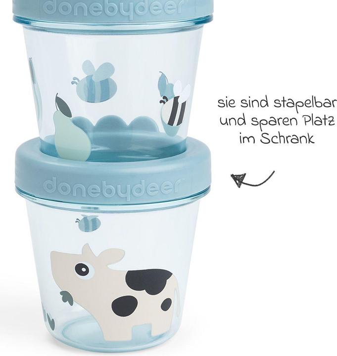 Produktbild Done by Deer Nahrungsbehälter & Portionierer Aufbewahrungsbehälter 2er Pack - Tiny Farm