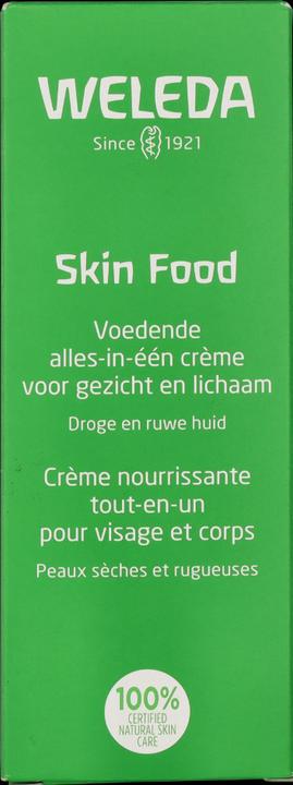 Label énergétique Weleda aliments pour la peau (75 ml)
