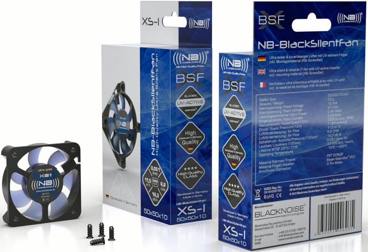 Actual product image Noiseblocker NB-BlacksilentFan XS1 (50 mm, 1 x)