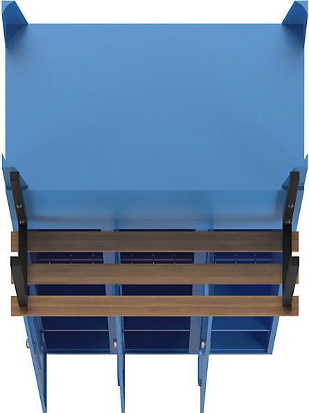 Actual product image Wolf Clothes locker with bench in front (90 cm, 185 cm)