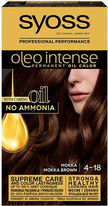Syoss Oleo Intense Hair Dye 4-18 Mocha (4-18 Mocha)