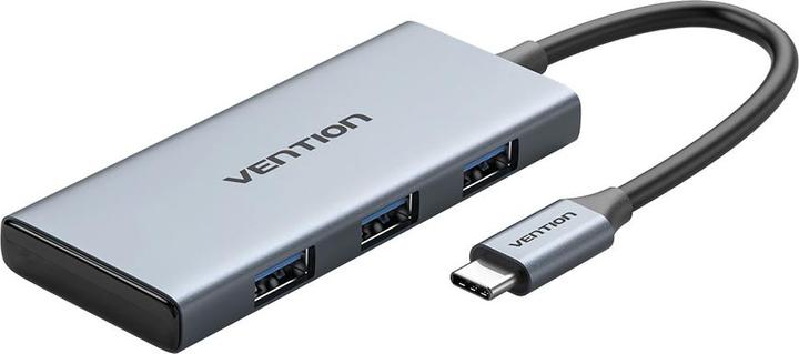 Actual product image Vention USB-C to HDMI, 3x USB 3.0, SD, TF Hub TOOHB 0.15m Grey (USB-C, 3 Ports)