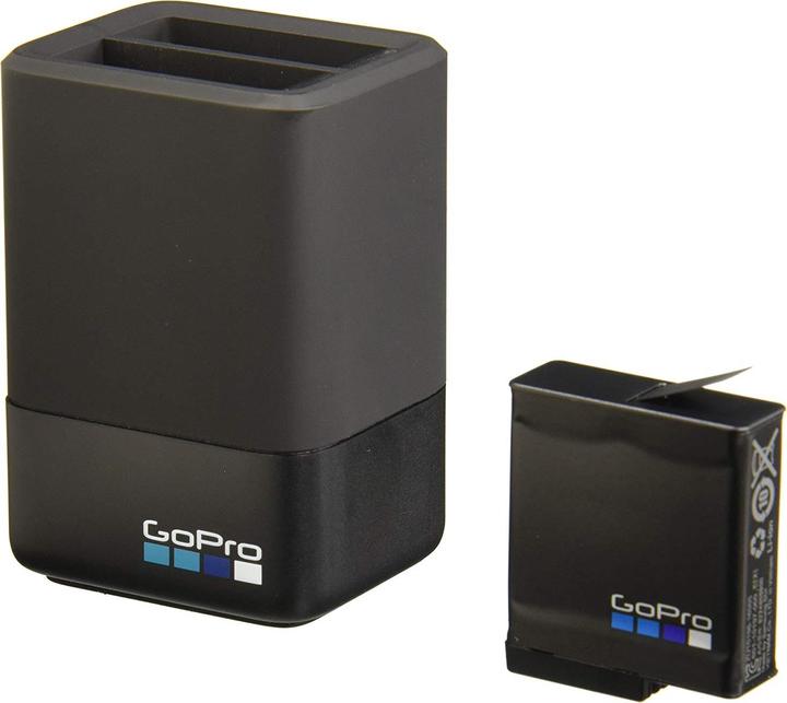 Produktbild GoPro Dual Ladegerät + Akku für Hero 5 / 6 / 7 (hero 5, Hero 6, Hero 7, Hero 8)