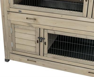 Produktbild Trixie natura Kleintierstall, 2 Etagen, 133×120×83cm, grå-grøn