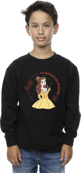 Produktbild Disney Beauty And The Beast I'd Rather Be Reading Sweatshirt Jungen (140, 146)