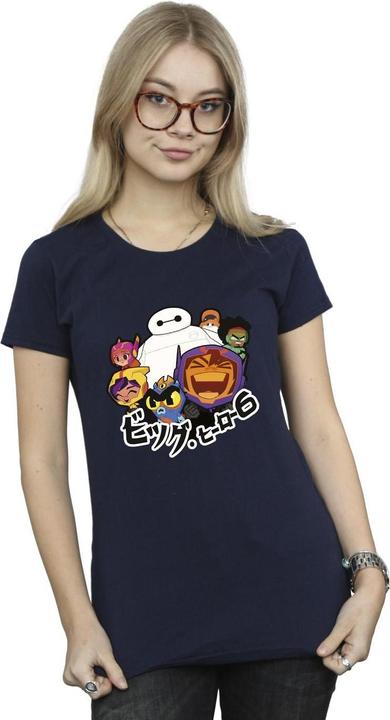 Immagine prodotto Disney Big Hero 6 Baymax Group Manga Maglietta Donna (S)