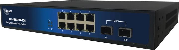 Allnet switch non gestito all-sg8208pf-10g 2 x sfp+ 8 x rj45 fanless (8 Porti)