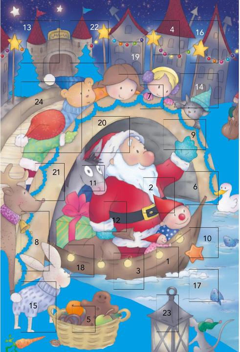 Produktbild ABC Weihnachtskarte Advent Weihnachtsmann (1 Stk.)