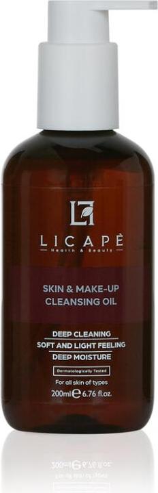 Actual product image Licape Reinigungsöl 200 ml - Zweiphasen-Reiniger für Haut & Make-up mit Anti-Akne
