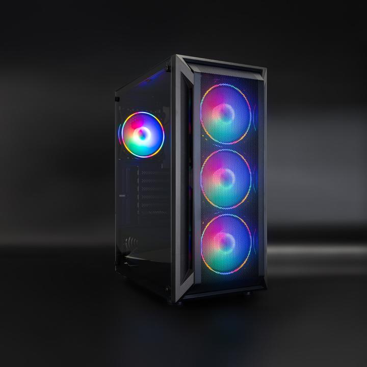 Produktbild Tooq Technology Caja Semitorre Gaming Tqgcc101-B "Ragnärok" Negra (ATX, mATX, Mini-ITX)