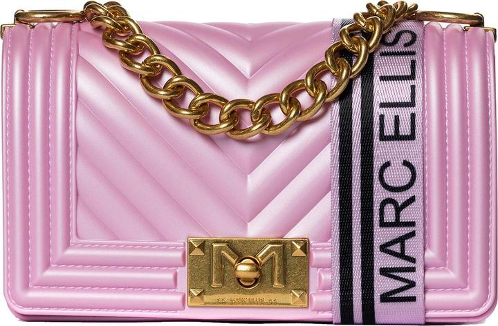 Marc Ellis Damen Schultertasche - Modell Elowen Ultra - 100% Gummi - 19.0 X 11.0 X 6.5 Cm