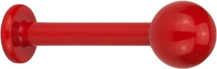 Image du produit Star Piercing Micro Labret Fire Red mit Kugel (sans laiton, Acier chirurgical 316L)