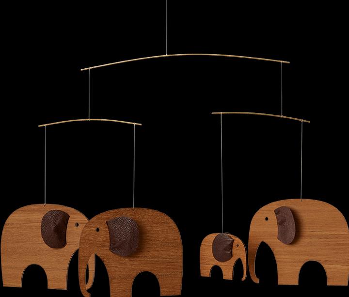 Produktbild Flensted Mobiles Elefantenparty Mobile Holz