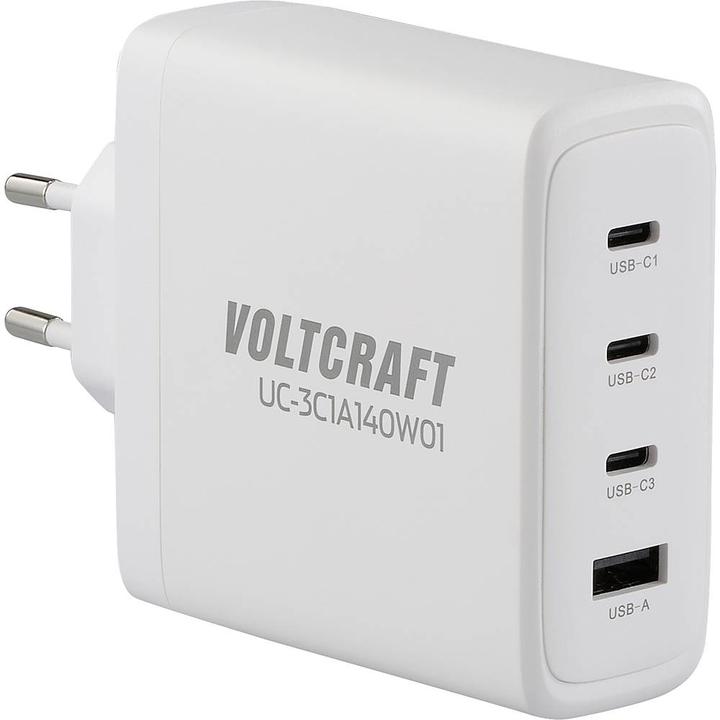 Actual product image Voltcraft UC-3C1A140W01 USB charger 140 W socket Output current (max.) 5 A U (140 W)