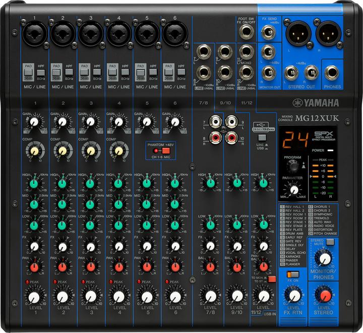 Actual product image Yamaha MG12XUK (Studio- and Livemixer)