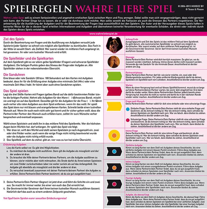 Image du produit tease & please Jeu de l'amour véritable (Jeu de cartes, Divers, Allemand)