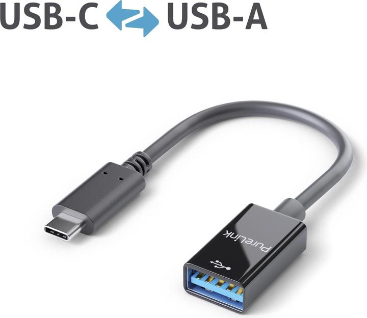 Image du produit Purelink Adaptateur Premium USB-C- USB-A (USB 3.1, 14.80 cm)