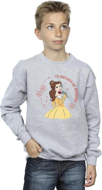 Produktbild Disney Beauty And The Beast I'd Rather Be Reading Sweatshirt Jungen (152, 158)