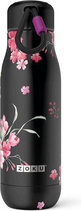 Actual product image ZOKU Stainless Steel Drinking Bottle M 500ml Midnight Floral (0.50 l)