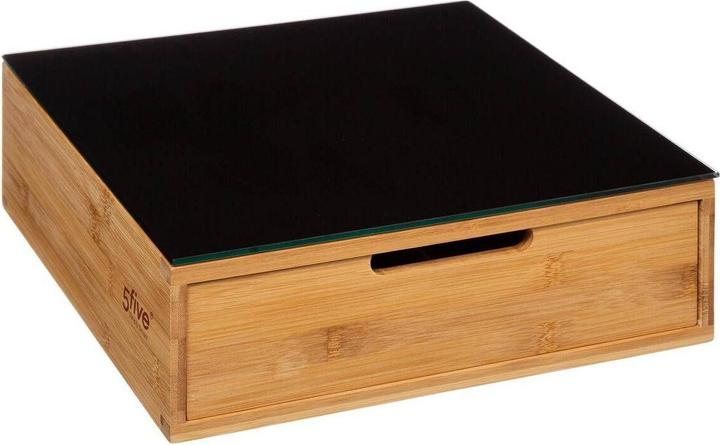 Image du produit JTI Boîte de rangement noire en bambou