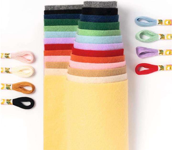 Immagine prodotto Folia Scatola di feltro fai da te Edizione Arcobaleno, 36 pezzi