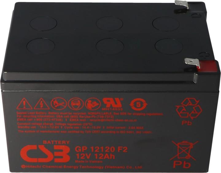 Actual product image CSB Akku CSB-GP12120F2 VdS AGM (12 V, 12 Ah)