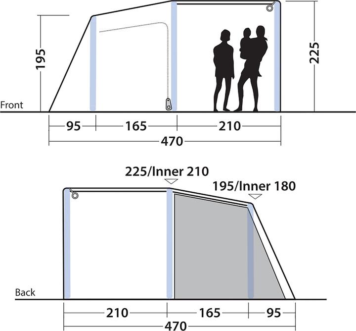 Image du produit Outwell Michigan 4 Air (Tente tunnel, 28.80 kg, 4 personnes)