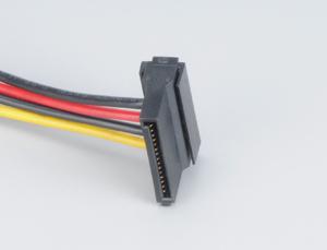 Actual product image Akasa Power adapter 4-pin Molex to 2x SATA - 30cm