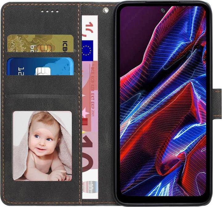 Produktbild Cover-Discount Xiaomi Redmi Note 12 4G - Leder Etui Hülle schwarz (Xiaomi Redmi Note 12)