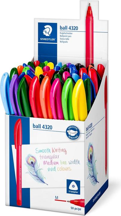 Produktbild Staedtler Kugelschreiber 50 Stück mehrfarbig (Gemischte Farben, 50 x)