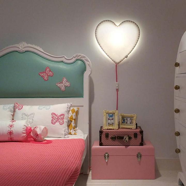 Image du produit Buokids Lampe douce veilleuse/applique murale coeur