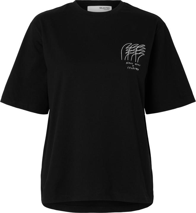Actual product image Selected Femme Besticktes T-Shirt mit Rundhalsausschnitt (M)