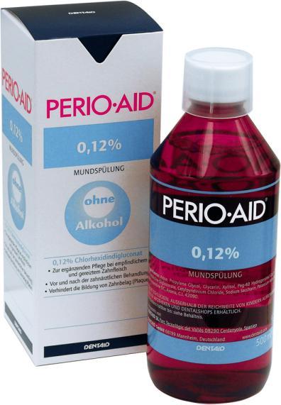 Productafbeelding Dentaid Perio-Aid mondspoeling van met 0,12% chloorhexidine 500 ml (500 ml, Mondwater)