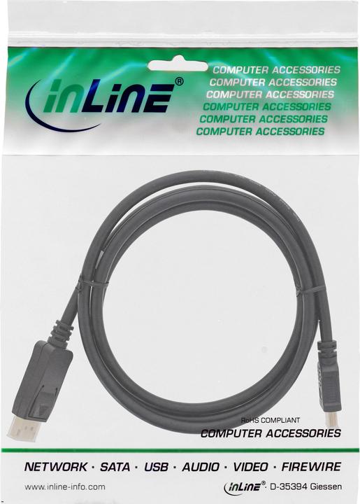 Immagine prodotto InLine DisplayPort — HDMI (Typ A) (7.50 m, DisplayPort, HDMI)