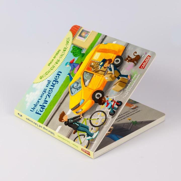 Immagine prodotto Mein erstes Geschichten-Bilder-Buch: Unterwegs mit Fahrzeugen (Tedesco)